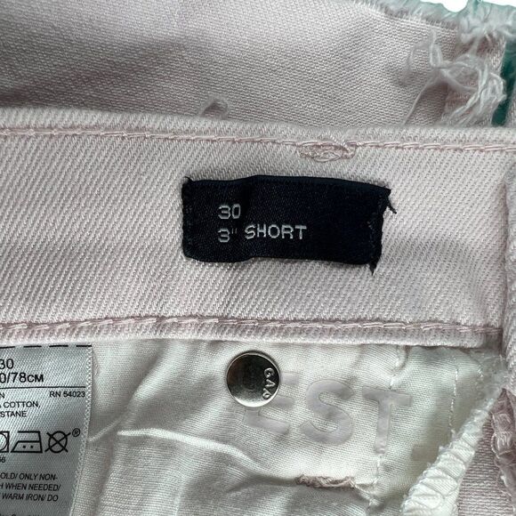 Gap Women's Spring Pink High Rise 3" Denim Shorts - Picture 8 of 11
